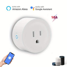Load image into Gallery viewer, Smart WiFi Plug Outlet Adapter, Works with Alexa & Google, Timer, Voice Control, 2.4GHz Network Home Automation