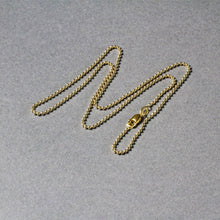 Load image into Gallery viewer, 18k Yellow Gold Bead Chain 1.5mm (1.50 mm)