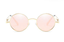Load image into Gallery viewer, Luxury Popular Retro Gothic Steampunk Polarized Men and Women Brand Designer Vintage Round High Quality Metal Frame Sunglasses With UV400 Protection