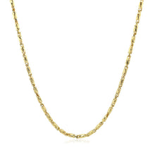 Load image into Gallery viewer, Diamond Cut Fancy Links Pendant Chain in 14k Yellow Gold (1.5mm)