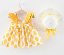 Load image into Gallery viewer, Luxury Handmade Elegant Modern Newborn Baby Girl Birthday & Princess Baby Dress With Hat