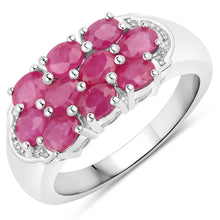 Load image into Gallery viewer, 2.20 Carat Genuine Ruby .925 Sterling Silver Ring