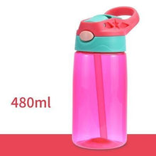 Load image into Gallery viewer, 480ML Kids Water Cup Creative Safe Baby Feeding Cups With Straws Leakproof Water Bottles Outdoor Portable Children's Cups