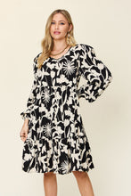 Load image into Gallery viewer, Double Take Full Size Printed Ruffle Hem Dress with Pocket Stylish & Functional Women Dress