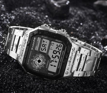 Load image into Gallery viewer, Luxury Famous Sports Business Square Retro Watch Waterproof 50M WIth Count Down Timer Digital Stopwatch Clock For Men and Woman Unisex Watch