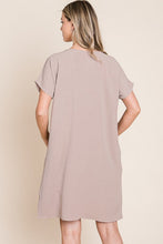 Load image into Gallery viewer, V-Neck Short Sleeve Dress with Pockets For Women – Casual, Stylish and Practical Dress with a Feminine V-Neck Design and Convenient Pockets