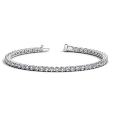 Load image into Gallery viewer, Lab Grown Round Diamond Tennis Bracelet in 14k White Gold (5 cctw F/G VS2/SI1)