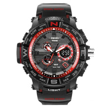 Load image into Gallery viewer, New Luxury Sport Watch With Dual Display LED Digital Analog Electronic Quartz Display and Waterproof 30M protection