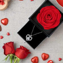 Load image into Gallery viewer, Permanent Rose Gift Box, Love Rose Multi Pendant Necklace, Women's Simple and Exquisite Jewelry, Gift for Mother, Lover, Best Friend, New Year's Gift, Mother's Day Gift, Birthday Gift, Party, Thanksgiving Gift, Allergen resis