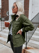 Load image into Gallery viewer, Retro Pocketed Long Sleeve Zip-Up Jacket Lightweight & Stylish Outerwear for Everyday Wear