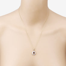 Load image into Gallery viewer, IGI Certified 2.01 Carat Genuine Brown Diamond Center and 0.29cttw White Diamond 18K Yellow Gold Pendant (2.30cttw)