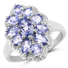Load image into Gallery viewer, 2.46 Carat Genuine Tanzanite .925 Sterling Silver Ring