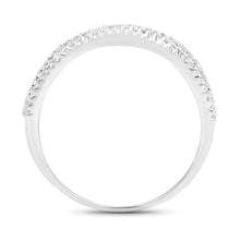 Load image into Gallery viewer, 0.46 Carat Genuine White Diamond 14K White Gold Ring (F-G Color, SI Clarity)