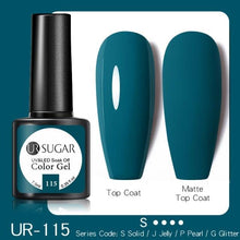 Load image into Gallery viewer, Dark Blue Matte Colorful UV Nail Gel Polish Semi Permanent Popular High Quality Fashion Design