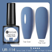 Load image into Gallery viewer, Dark Blue Matte Colorful UV Nail Gel Polish Semi Permanent Popular High Quality Fashion Design