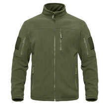Load image into Gallery viewer, Dark Blue Warm Multi-Pockets Outdoor Tactical Fleece Jacket Soft Unique Style Jacket Work Coats Men's Windbreaker Jacket Sport Hiking Coat For Winter And Autumn