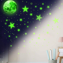 Load image into Gallery viewer, Dark Star Glow and Moon Wall Sticker