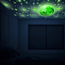 Load image into Gallery viewer, Dark Star Glow and Moon Wall Sticker