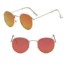 Load image into Gallery viewer, Leon Elegant Unisex Woman and Man Classic Round Sunglasses Designer Glasses Lady Round Luxury Retro Sunglasses With Vintage Mirror Oculos De Sol Gafas