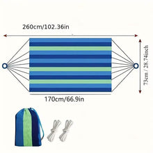Load image into Gallery viewer, Portable Hammock – Anti-Roll, Lightweight, Easy Setup