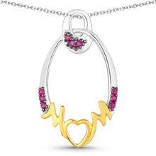 Load image into Gallery viewer, 0.18 Carat Genuine Ruby .925 Sterling Silver Pendant