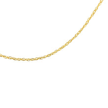 Load image into Gallery viewer, Solid 10K Yellow Gold 0.5mm Slim and Dainty Unisex 18" Rope Chain Necklace
