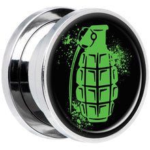 Load image into Gallery viewer, Green Grenade Steel Screw Fit Plug Set 5/8