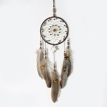 Load image into Gallery viewer, Decoration Home Dream Catchers Hanging Wall Decor Art Pendant Handmade Traditional White Cloud Dream Catcher With Led String Lights Wall Hanging Kids Room Decor Nursery Wall Art Ornament Decor Craft Gift Cute Wind Chimes National Feather Kids Girls