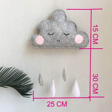 Load image into Gallery viewer, Decorative Cloud Felt Raindrop Pendant