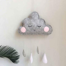 Load image into Gallery viewer, Decorative Cloud Felt Raindrop Pendant