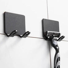 Load image into Gallery viewer, Decorative Hook 2 Pcs Punch Free Razor Holder Storage Hook Wall Men Shaving Shaver Shelf Bathroom Razor Rack Wall Bathroom Accessories