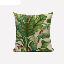 Load image into Gallery viewer, Decorative Linen Cotton Pillow Case Green Throw Pillowcase Outdoor Throw Pillow Cases Decorative Cushion Cover Cotton Linen Farmhouse Home Decor For Couch Sofa Bedroom Farmhouse Style Cushion Cover