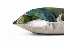 Load image into Gallery viewer, Decorative Linen Cotton Pillow Case Green Throw Pillowcase Outdoor Throw Pillow Cases Decorative Cushion Cover Cotton Linen Farmhouse Home Decor For Couch Sofa Bedroom Farmhouse Style Cushion Cover