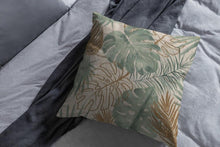 Load image into Gallery viewer, Decorative Linen Cotton Pillow Case Green Throw Pillowcase Outdoor Throw Pillow Cases Decorative Cushion Cover Cotton Linen Farmhouse Home Decor For Couch Sofa Bedroom Farmhouse Style Cushion Cover