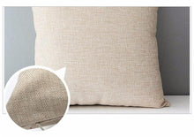 Load image into Gallery viewer, Decorative Linen Cotton Pillow Case Green Throw Pillowcase Outdoor Throw Pillow Cases Decorative Cushion Cover Cotton Linen Farmhouse Home Decor For Couch Sofa Bedroom Farmhouse Style Cushion Cover