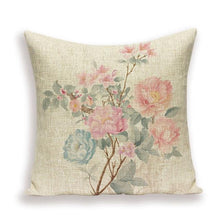 Load image into Gallery viewer, Decorative Plant Flower Throw Pillow Cover Soft Linen Cushion Cover For Living Room Couch Sofa Patio Outdoor Home Decor Decorative Plant Flower Throw Pillow Covers For Couch Sofa Bed Modern Quality Design Cushion Cover 45x45cm