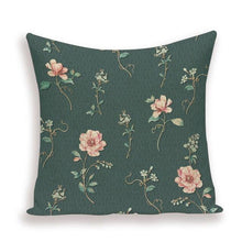 Load image into Gallery viewer, Decorative Plant Flower Throw Pillow Cover Soft Linen Cushion Cover For Living Room Couch Sofa Patio Outdoor Home Decor Decorative Plant Flower Throw Pillow Covers For Couch Sofa Bed Modern Quality Design Cushion Cover 45x45cm