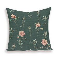 Load image into Gallery viewer, Decorative Plant Flower Throw Pillow Cover Soft Linen Cushion Cover For Living Room Couch Sofa Patio Outdoor Home Decor Decorative Plant Flower Throw Pillow Covers For Couch Sofa Bed Modern Quality Design Cushion Cover 45x45cm