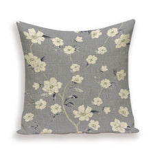 Load image into Gallery viewer, Decorative Plant Flower Throw Pillow Cover Soft Linen Cushion Cover For Living Room Couch Sofa Patio Outdoor Home Decor Decorative Plant Flower Throw Pillow Covers For Couch Sofa Bed Modern Quality Design Cushion Cover 45x45cm