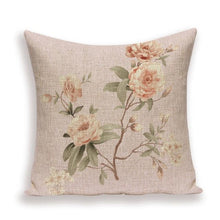 Load image into Gallery viewer, Decorative Plant Flower Throw Pillow Cover Soft Linen Cushion Cover For Living Room Couch Sofa Patio Outdoor Home Decor Decorative Plant Flower Throw Pillow Covers For Couch Sofa Bed Modern Quality Design Cushion Cover 45x45cm
