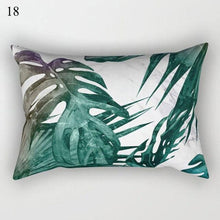 Load image into Gallery viewer, Decorative Throw Pillows Tropical Plants Pillow Cover Polyester Pillow Covers With Flowers And Plants Tropical Style Linen Throw Pillow Covers Decoration Pillowcase Cushions Home Decor