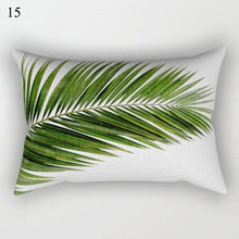 Load image into Gallery viewer, Decorative Throw Pillows Tropical Plants Pillow Cover Polyester Pillow Covers With Flowers And Plants Tropical Style Linen Throw Pillow Covers Decoration Pillowcase Cushions Home Decor