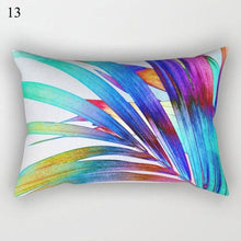Load image into Gallery viewer, Decorative Throw Pillows Tropical Plants Pillow Cover Polyester Pillow Covers With Flowers And Plants Tropical Style Linen Throw Pillow Covers Decoration Pillowcase Cushions Home Decor