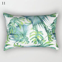 Load image into Gallery viewer, Decorative Throw Pillows Tropical Plants Pillow Cover Polyester Pillow Covers With Flowers And Plants Tropical Style Linen Throw Pillow Covers Decoration Pillowcase Cushions Home Decor
