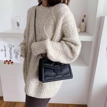 Load image into Gallery viewer, Delighted Black PU Leather Crossbody Chain Bags For Women And Girls Simple Fashionable Shoulder Small Handbags