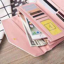 Load image into Gallery viewer, Delightful Small Floral PU Leather Money Purse For Women And Girls Fashion Designer Buckle Wallets for Female