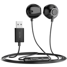 Load image into Gallery viewer, Delton 10E USB A Wired Computer Headset with Microphone 8ft Long Cord Wired