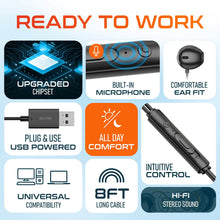 Load image into Gallery viewer, Delton 10E USB A Wired Computer Headset with Microphone 8ft Long Cord Wired