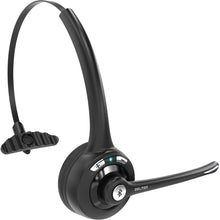 Load image into Gallery viewer, Delton 10X Bluetooth Computer Headset, Over the Head Single Ear Wireless Headset