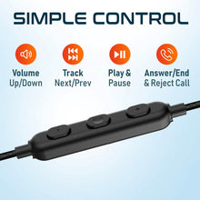 Load image into Gallery viewer, Delton 24EC USB-C Wired Earbuds with Microphone Ergonomic In-Ear Design with Ear Hook